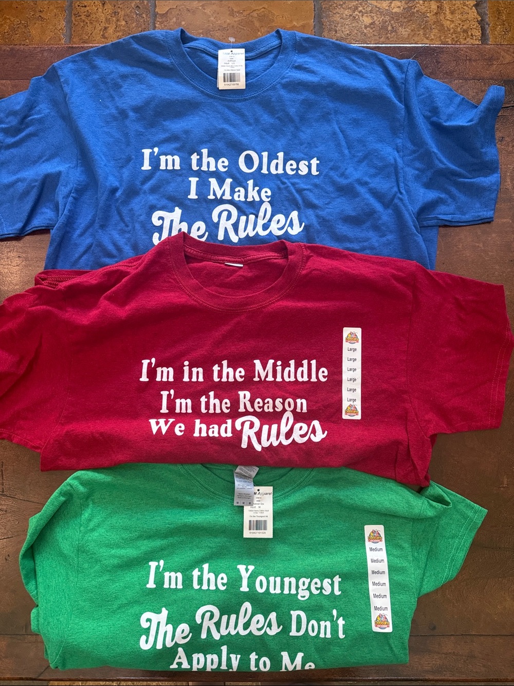 “I’m the…” Adult Tee Trio - Blue, Red, Green